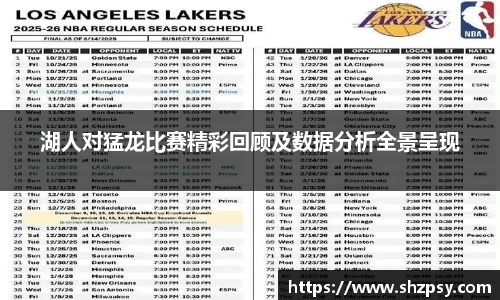 湖人对猛龙比赛精彩回顾及数据分析全景呈现